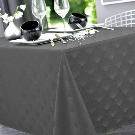 Scale Gris / Osaka-vifte grå – juleduk 150 x 300 cm