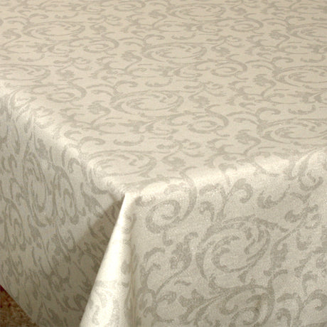 Juleduk Smukke Snirkler - Akrylduk med sølv lurex