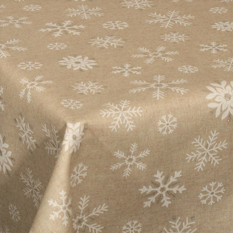 Juleakrylduk - Strålende Iskrystaller, hørlook