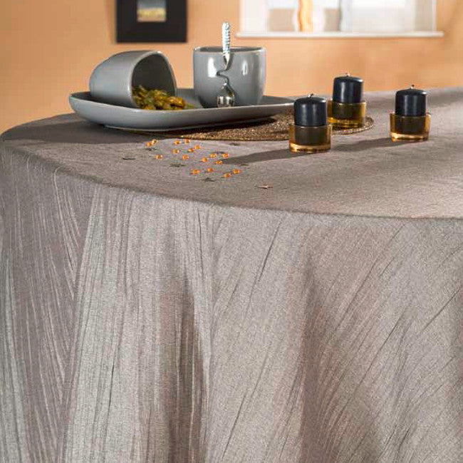 Juleduk Taffetas Plissé sølv