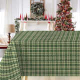 Julevoksduk – Hjerter i Ruter grønn 140 cm