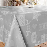 Julevoksduk – Jul i Alpene, grå