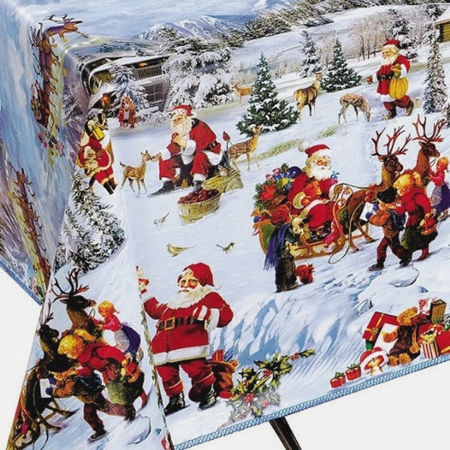 Julevoksduk - Jul & gaver i snøen