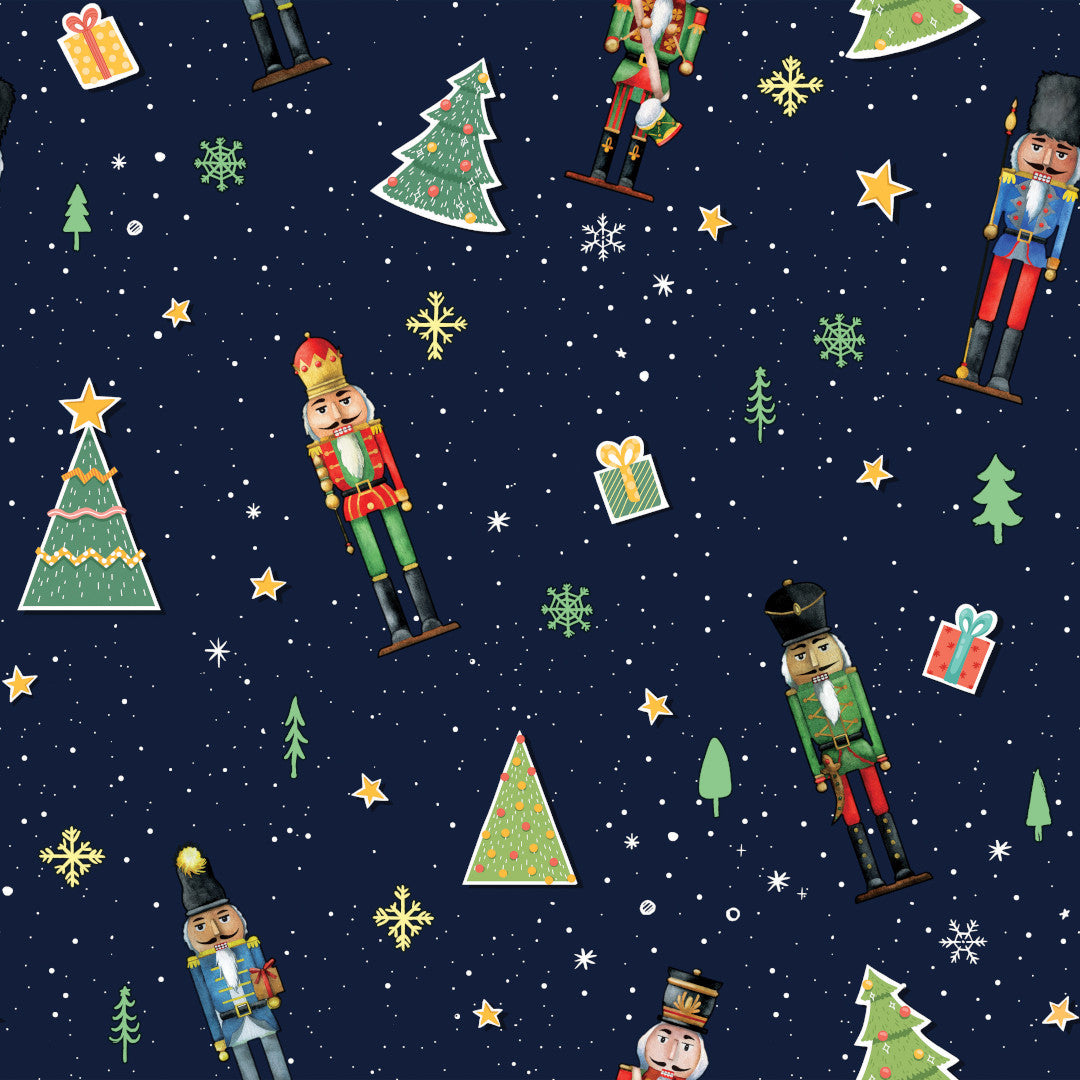 Julevoksduk – Jul med Nøtteknekkeren – Blå