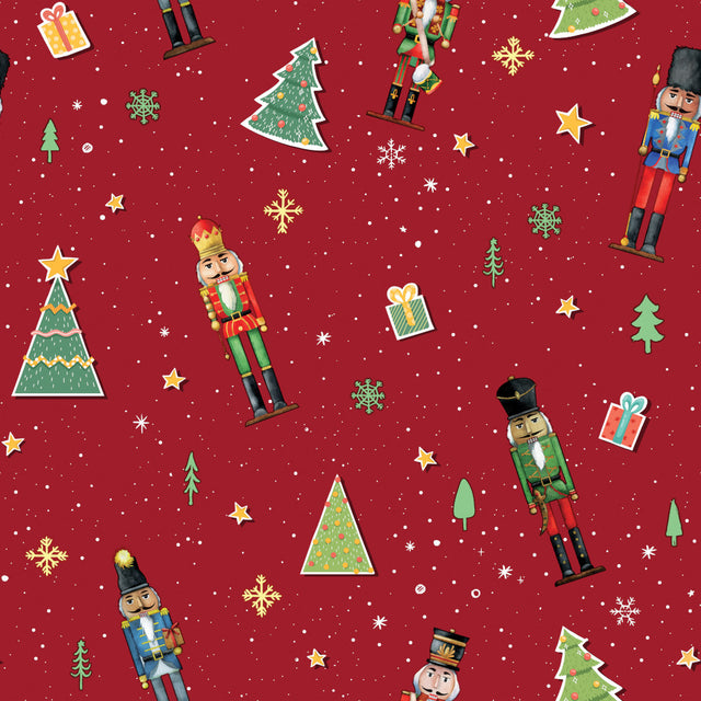 Julevoksduk – Jul med Nøtteknekkeren – Rød