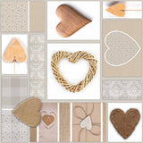 Julen er hjerternes fest - Julevoksduk i naturfarger