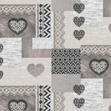 Julevoksduk – Jul Canvas-Strikk Grå