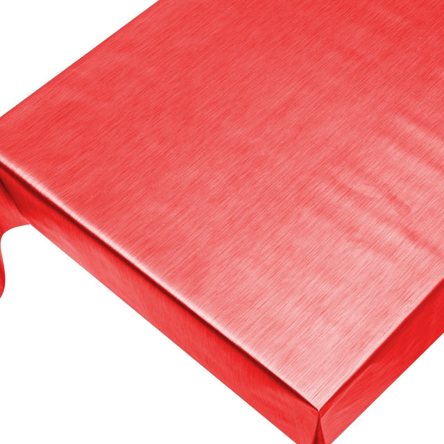 Julevoksduk – Ensfarget voksduk metallic rød