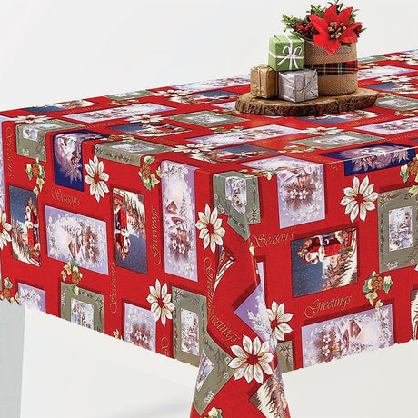 Julevoksduk - Postkort fra Julenissen