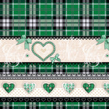 Julevoksduk – Quiltet Jul grønn