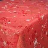 Julevoksduk – Stjerner og stjerneskudd rød