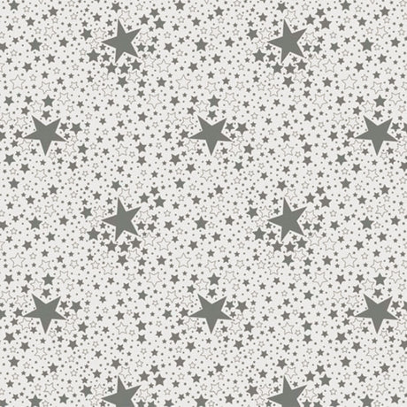 Stjernehimmel – julevoksduk med stjerner – Sølv