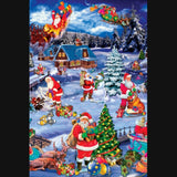 Julevoksduk - HO HO HO Julenissen på jobb