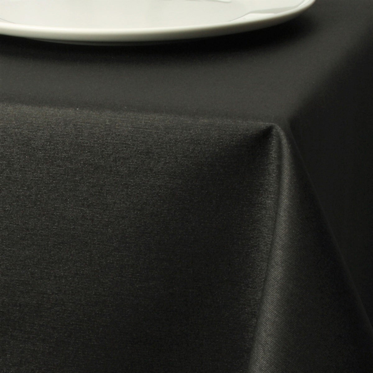 Basic ensfarget akrylduk - Sort