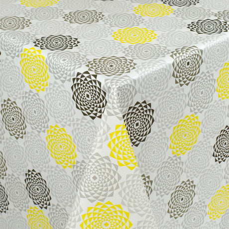 Kaleidoskop Solskinn og svarte hull – Rund voksduk med strikk