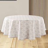 Kalini Naturel Ø 180 cm, rund duk med flekkavvisende behandling