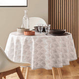 Kalini Grey Ø 180 cm, rund duk med flekkavvisende behandling