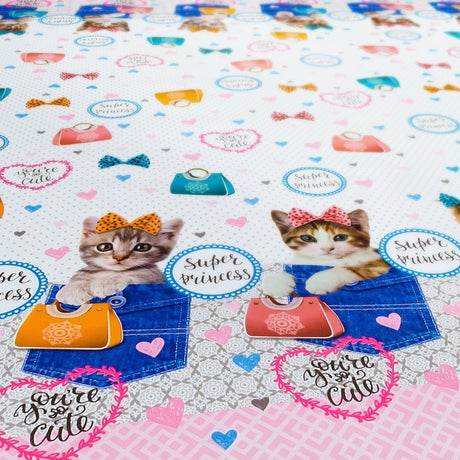 Kitty Bag – voksduk med kattunger