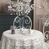 Aurora, gjennomsiktig voksduk, klar plastduk med blondemønster