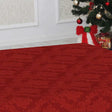 Klassisk Rød Juleduk – Akrylduk med flott ornamentmønster