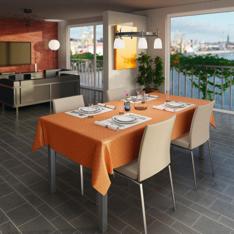 Klassiske Ruter – Voksduk i varm oransje, miljø