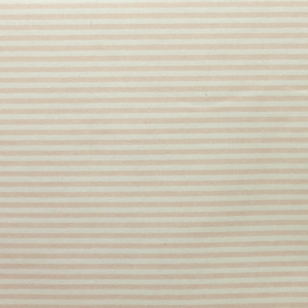 Klitmøller Hvit og lys rosa – Stripet akrylduk, mønster