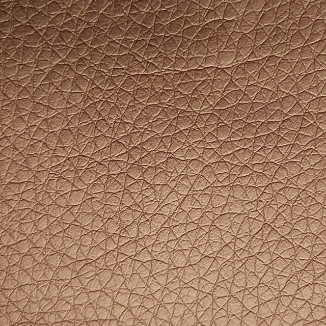 Kunstlær uten renskåret kant - Ekokuir Brillant - Imitert skinn, 0,8 mm/140 cm - Guld/brun