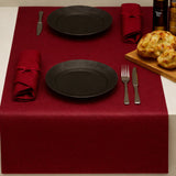 Kunstlær Noblessa bordløper – Ekstra kraftig Dinner 4 two – 50 x 140 cm – Rød