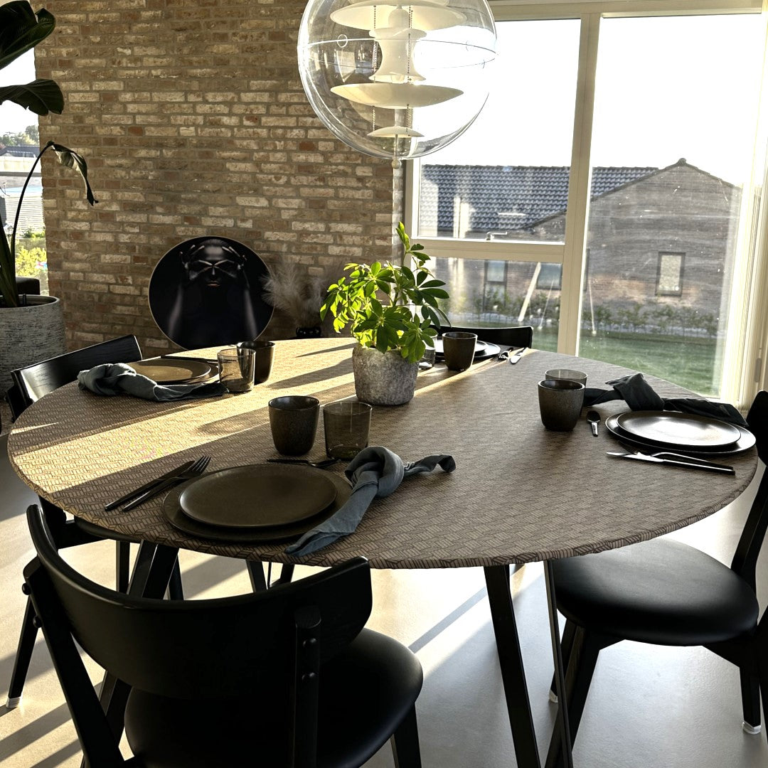 Kupka Cobre - Rund akrylduk med strikkant