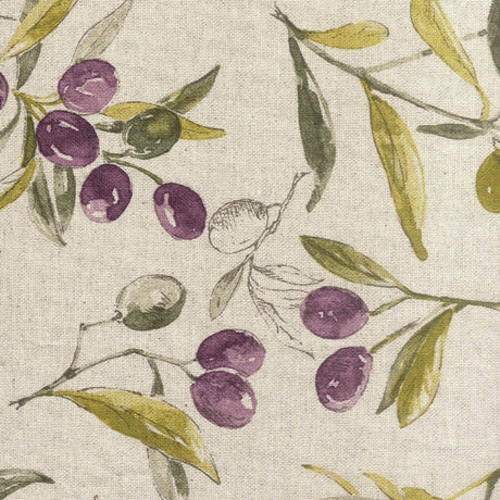 L’oliveto – Akrylduk med grønne og svarte oliven på gren