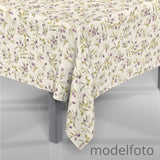 L’oliveto – Akrylduk i hørlook med grønne og svarte oliven på gren