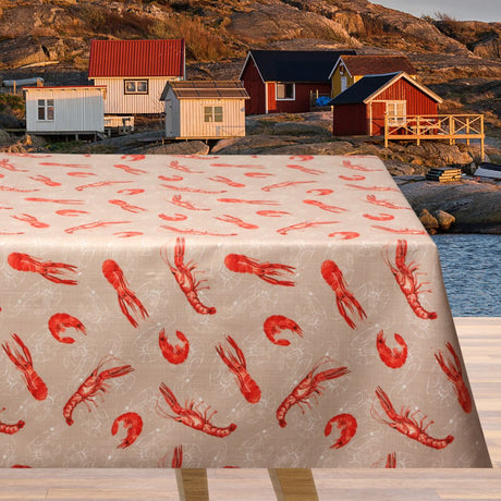 Langoustine Naturel - Akrylduk perfekt til skalldyrlag