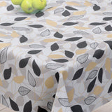 Laurier Sort - Akrylduk med flotte mørke blader - 150 cm bred