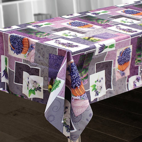 Lavande rund Provence-duk 150 x 300