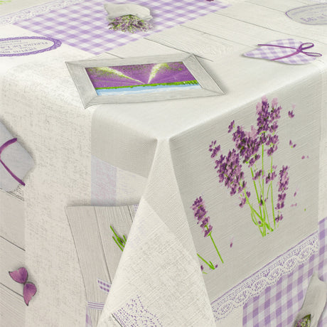 Lavendel Liv – voksduk med lett preget overflate
