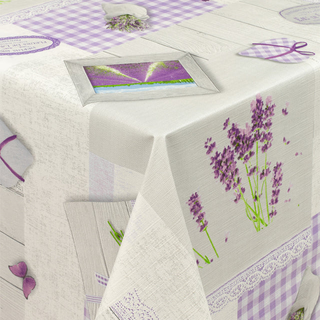 Lavendel Liv – voksduk med lett preget overflate
