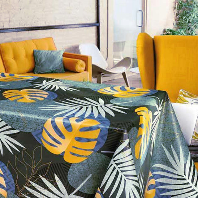 Leaves Green - Voksduk med naturlige blader