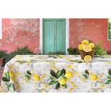 Lemon Siena – voksduk med sitroner og italiensk mønster, miljø