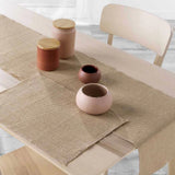 Leny Beige bordløper i jute 35 x 140 cm