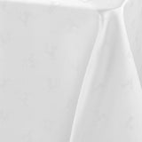 Les Rennes Metallic Hvit 140 x 250 cm, rektangulær juleduk, nærbilde