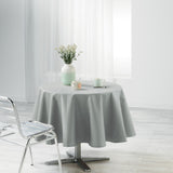 Liany Grå Ø 180 cm, rund ensfarget duk med flekkavvisende behandling