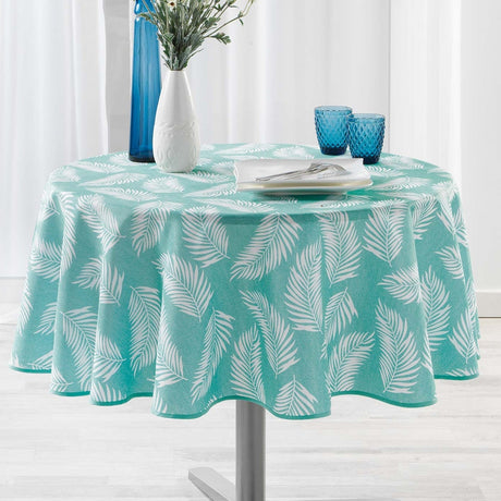 Lifette Mint Ø 180 cm, rund bordduk med flekkavvisende behandling