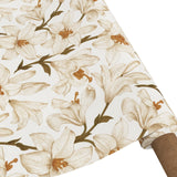 Liljeflor Hvit/beige – Akrylduk med blomster og antiskli