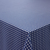 Blå akrylduk med ruter 160 cm