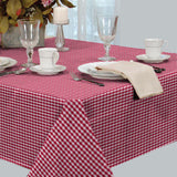 Rød rutet akrylduk, Patinir, 140 cm bred