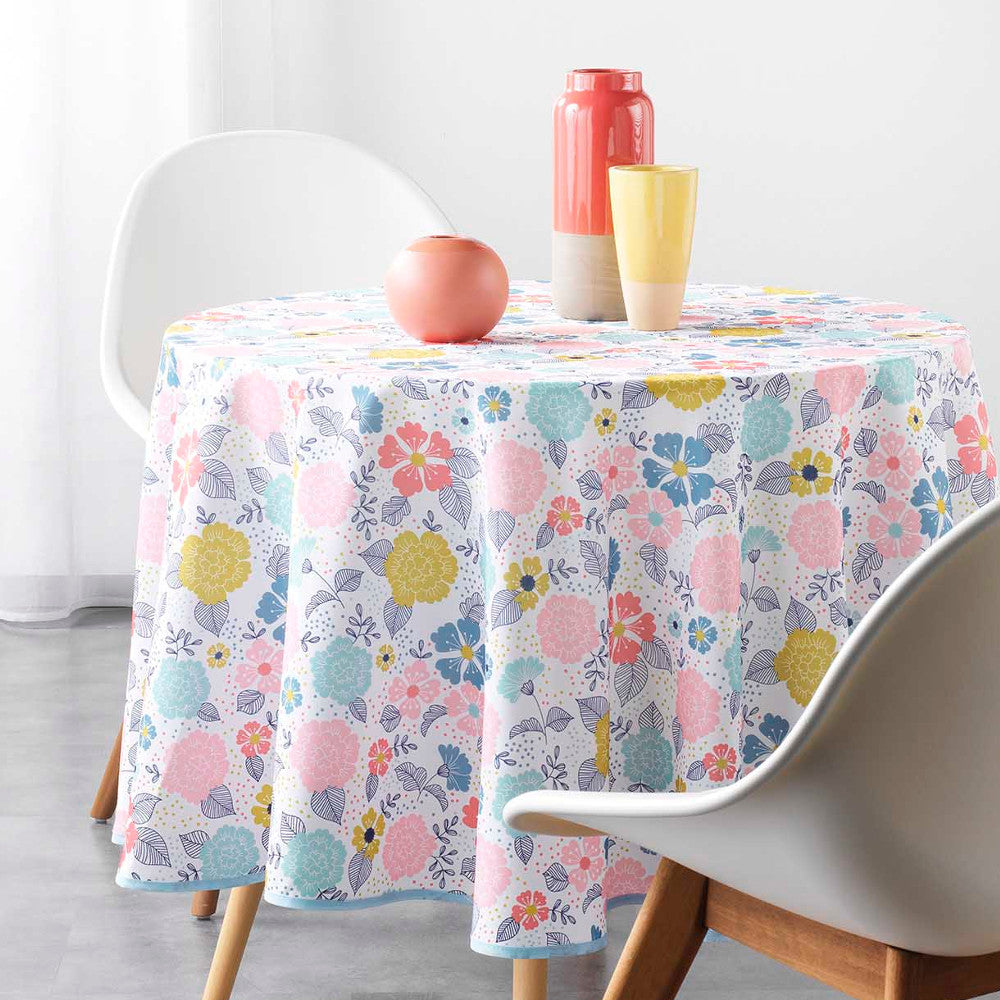 Lilly White Ø 180 cm, rund duk med flekkavvisende behandling