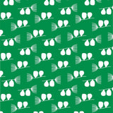 Little Breeze Apple - Lola voksduk i grønt og hvitt