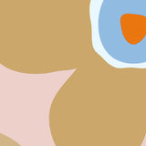 Big Flower Biscuit – Lola voksduk med store blomster, nærbilde