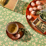 Niwa Green Tea – Lola voksduk med delikate blomster, detaljer