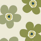 Small Big Flower Moss - Lola voksduk med nydelige blomster, mønster 1